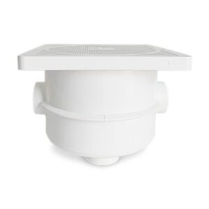 CAJA DE PASO PVC PARA CONEXION ELECTRICA EN PICINA 13x13cm (5"x5")
